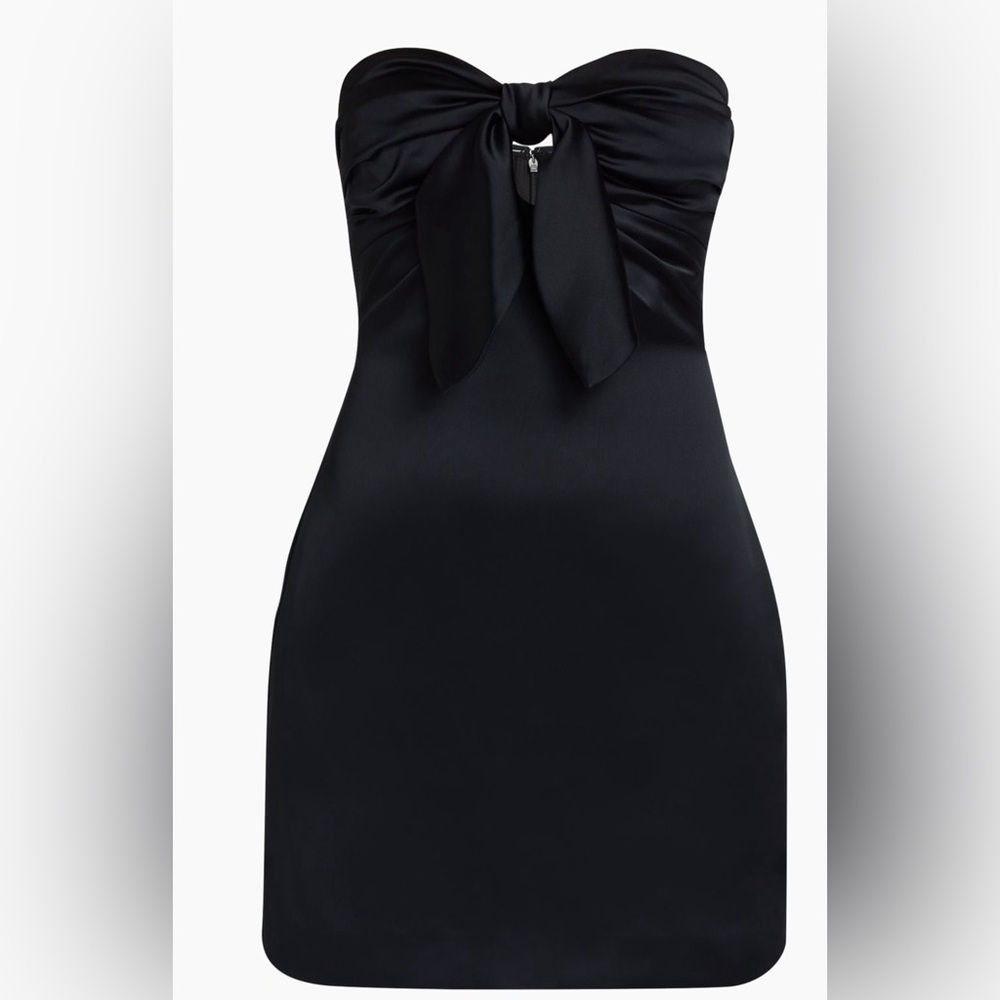 Ramy Brook Orion Bow Minidress in black
